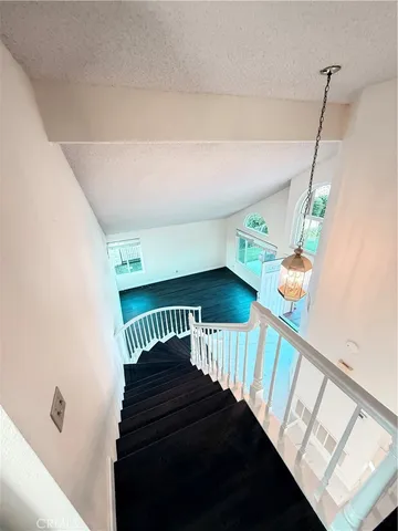 workspace with wooden floor and windows