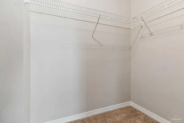 a view of a room with empty racks