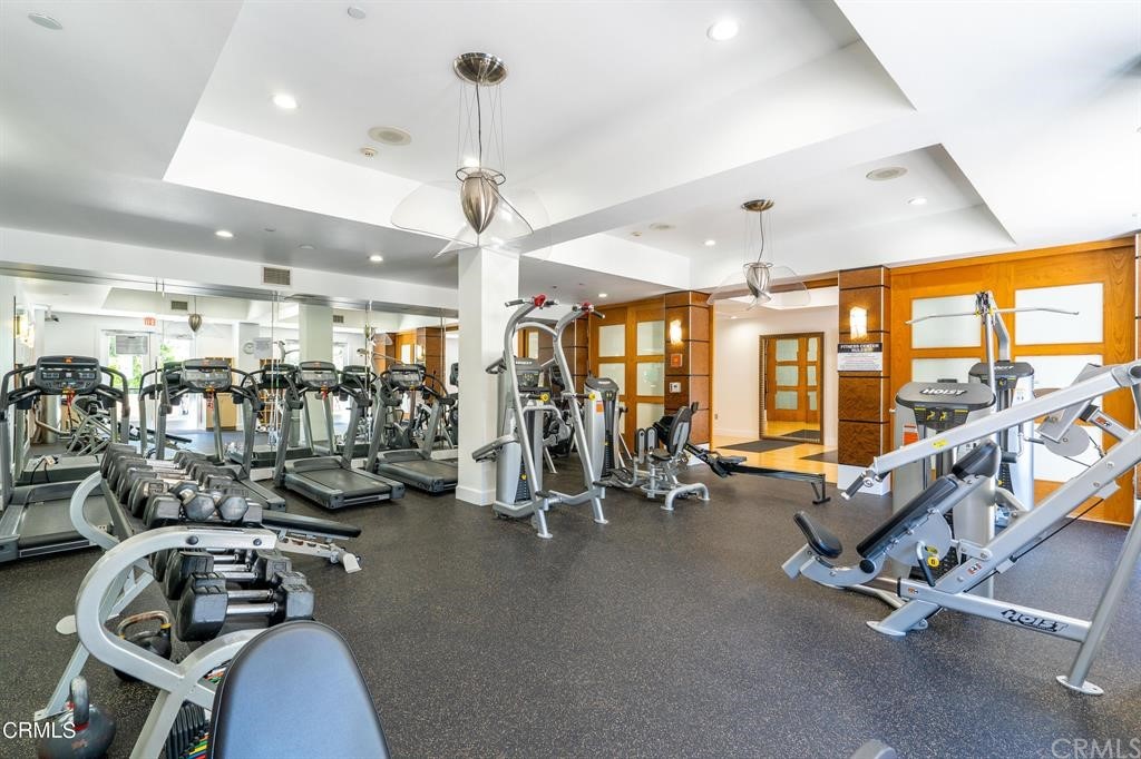 100 South Alameda Street, Unit 210 Los Angeles, CA 90012 - Photo 41 of 52 a view of a room with gym equipment