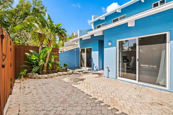 a view of a house with a patio