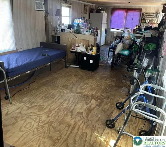 a room with musical instruments