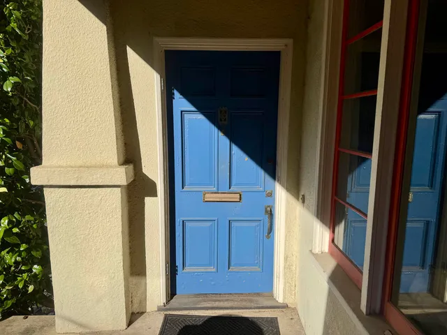 a view of front door