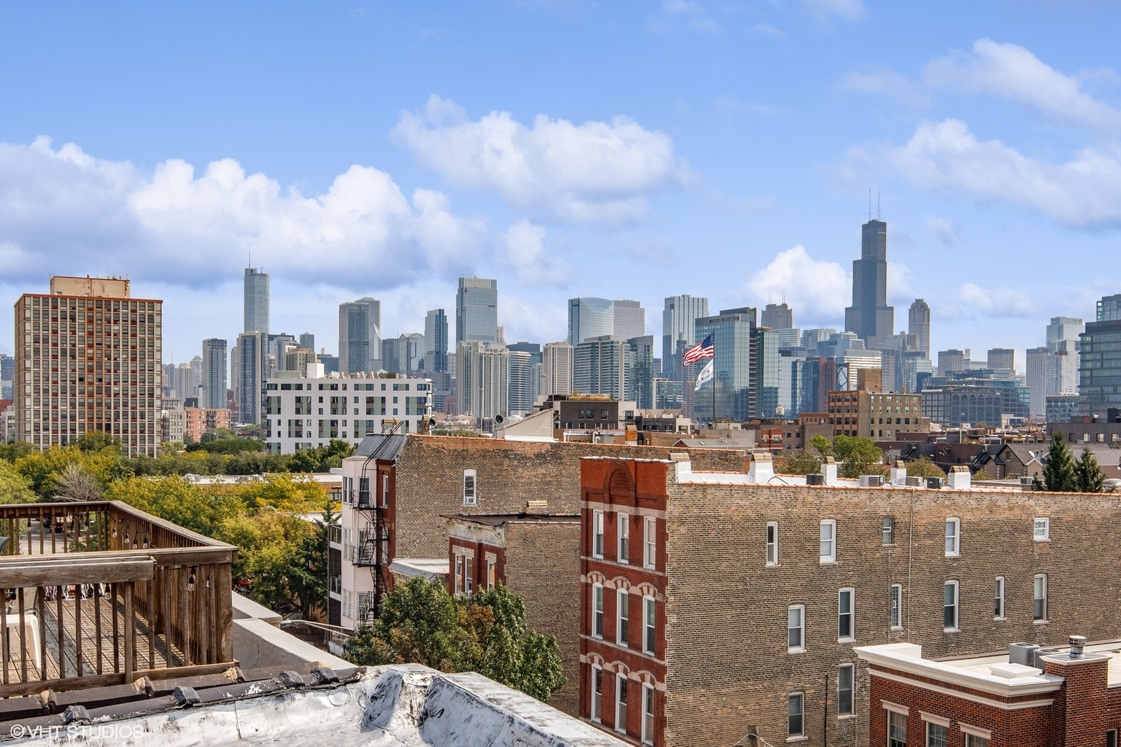1326 West Huron Street, Unit 4 Chicago, IL 60642 - Photo 19 of 20 a view of a city with tall buildings