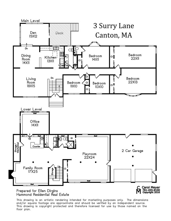 3 Surrey Lane Canton, MA 02021 - Photo 9 of 9 a black and white photo of a picture of