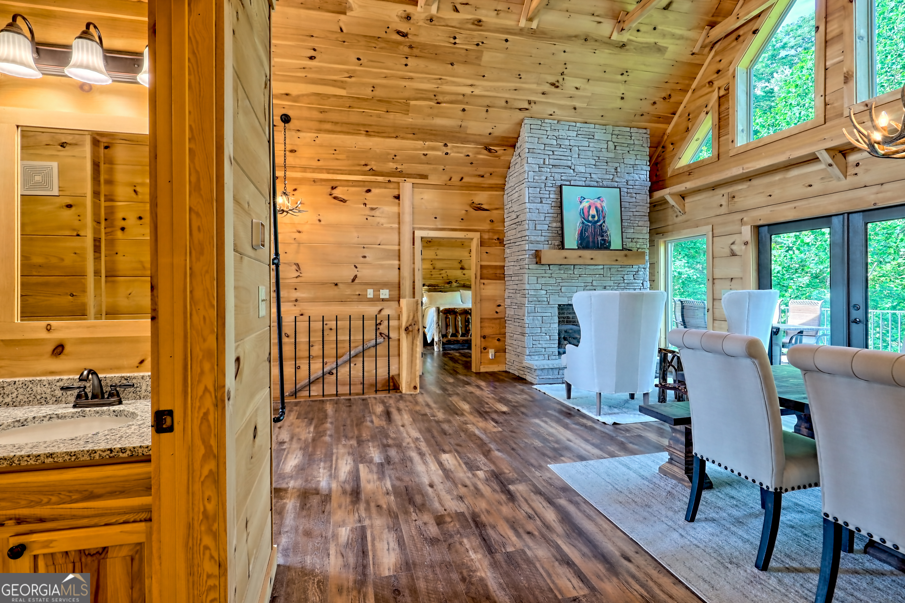 117 Ivy Rdg Way Clarkesville, GA 30523 - Photo 42 of 84 a view of a livingroom with furniture and a fireplace