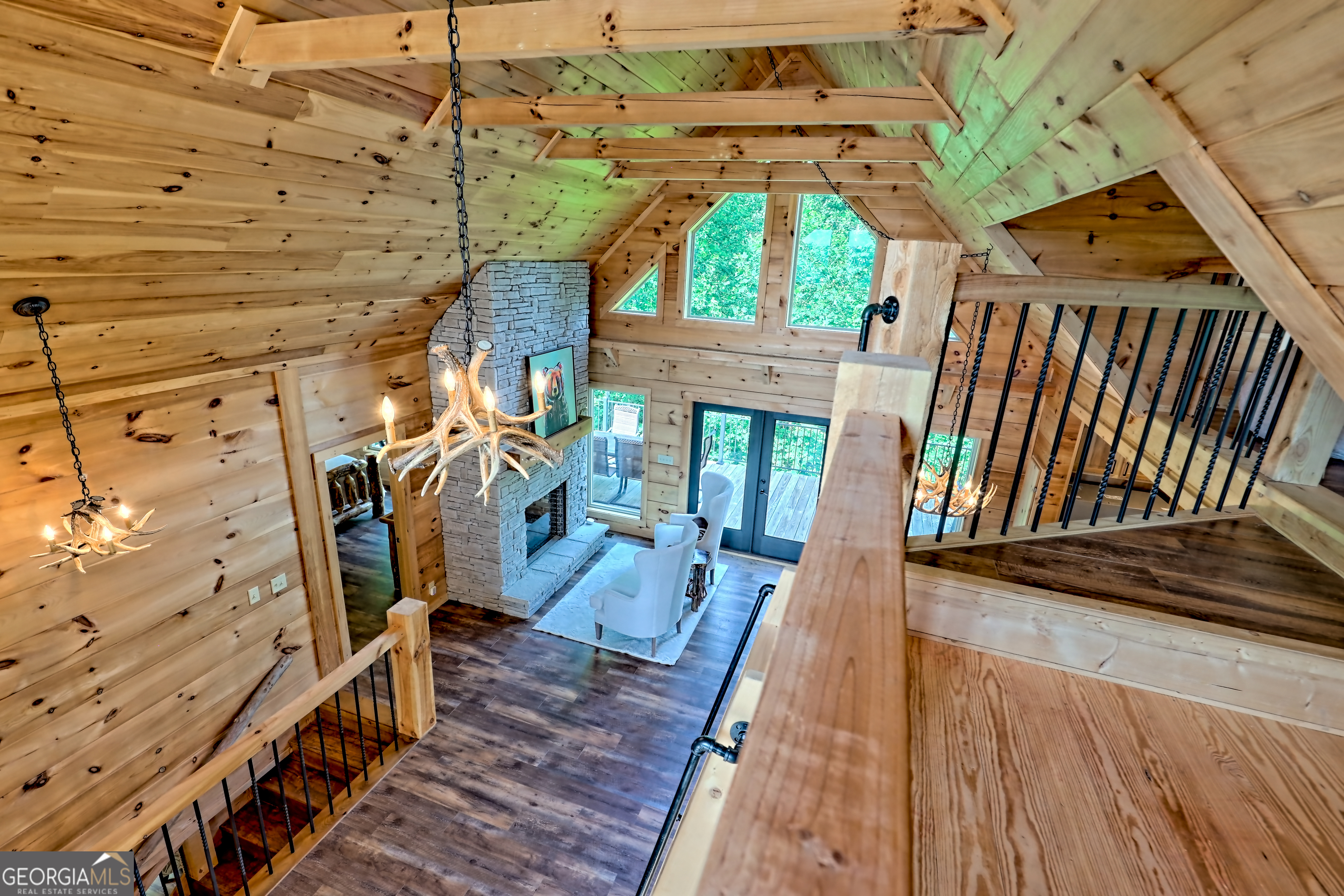 117 Ivy Rdg Way Clarkesville, GA 30523 - Photo 51 of 84 a view of a balcony with wooden floor