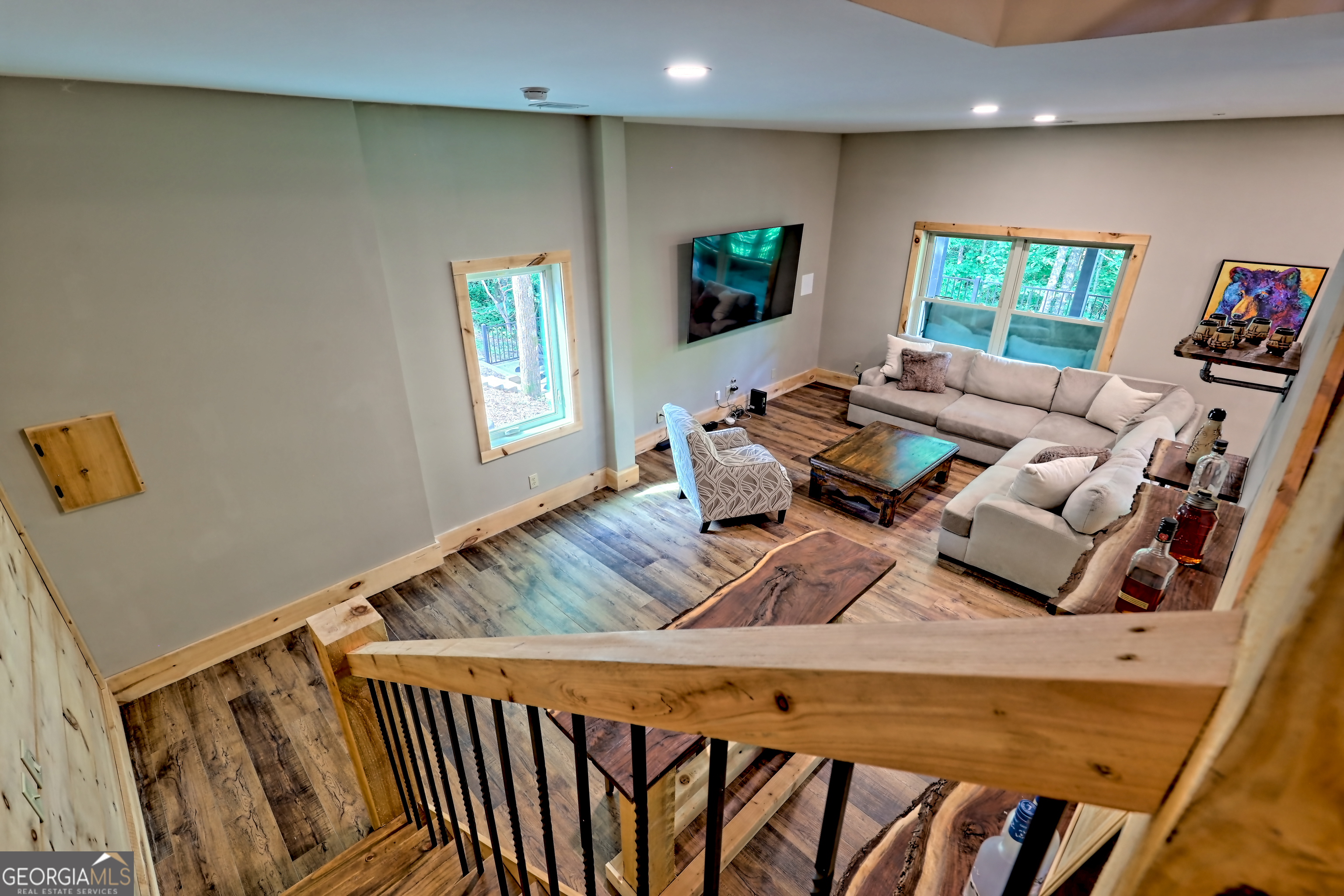 117 Ivy Rdg Way Clarkesville, GA 30523 - Photo 53 of 84 a living room with furniture window and a flat screen tv