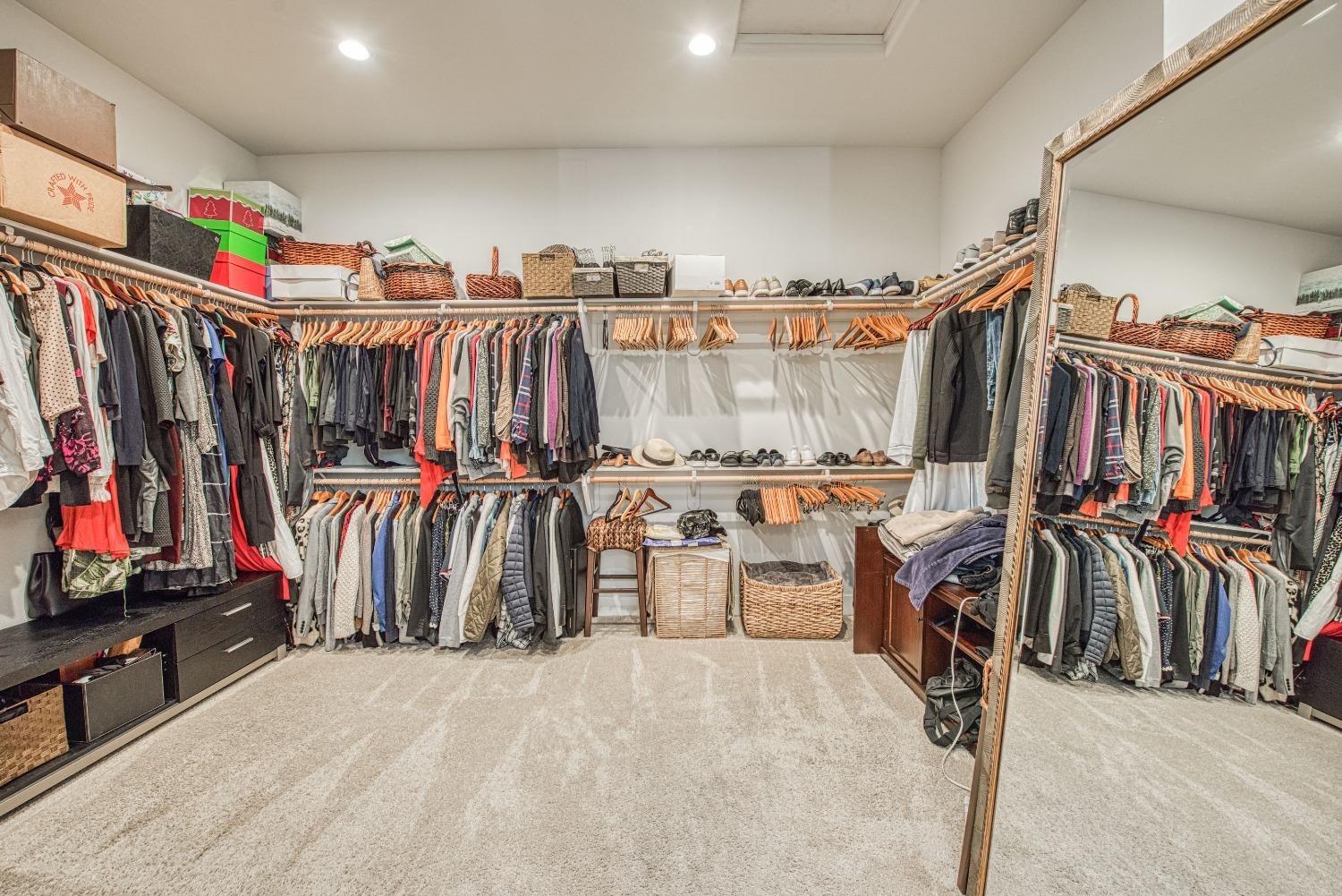 1632 North De Wolf Avenue Clovis, CA 93619 - Photo 58 of 80 a view of walk in closet with clothes