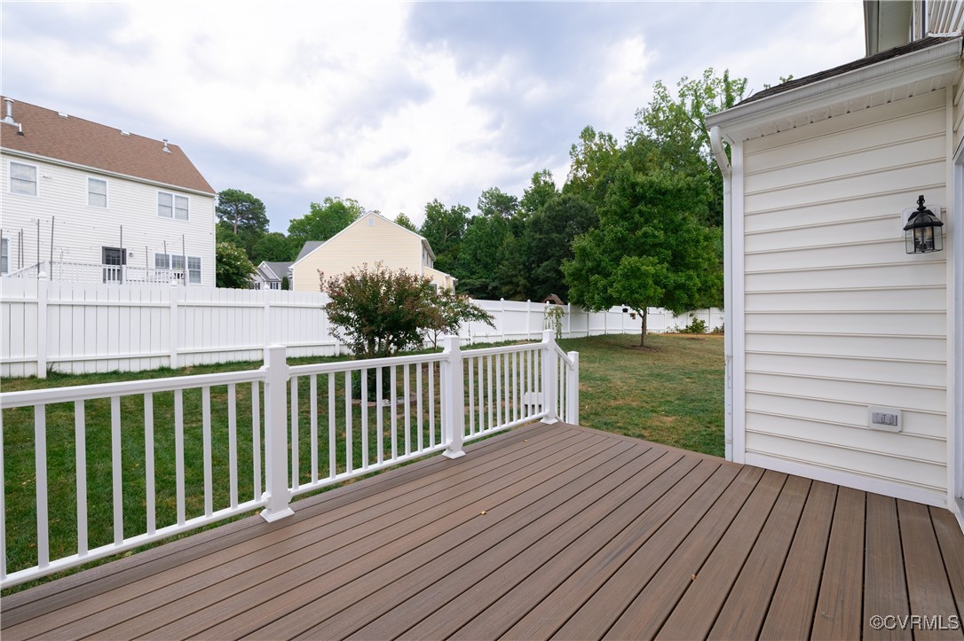 9500 Meadowview Road Henrico, VA 23294 - Photo 12 of 49 a view of a wooden deck and a yard