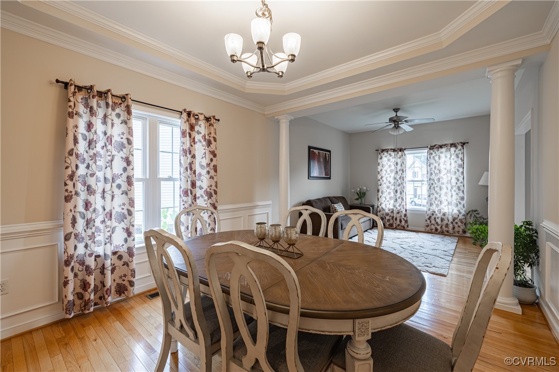 9500 Meadowview Road Henrico, VA 23294 - Photo 26 of 49 a view of a dining room with furniture window and wooden floor