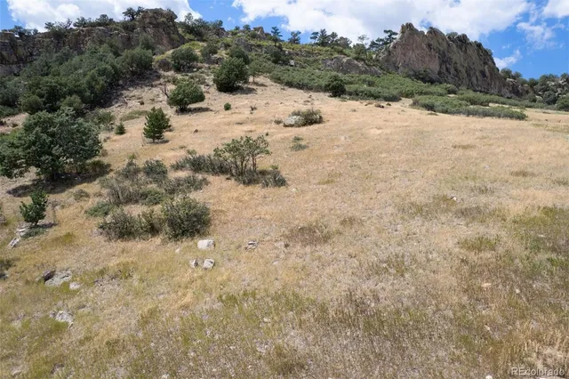 a view of a covered with snow in the background