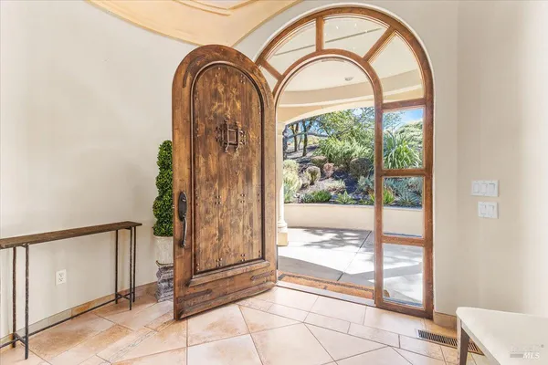 a view of a entryway door of the house