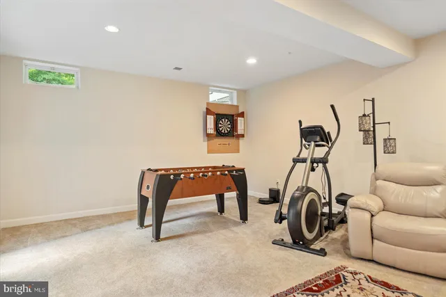 an aerial view of houses with yard