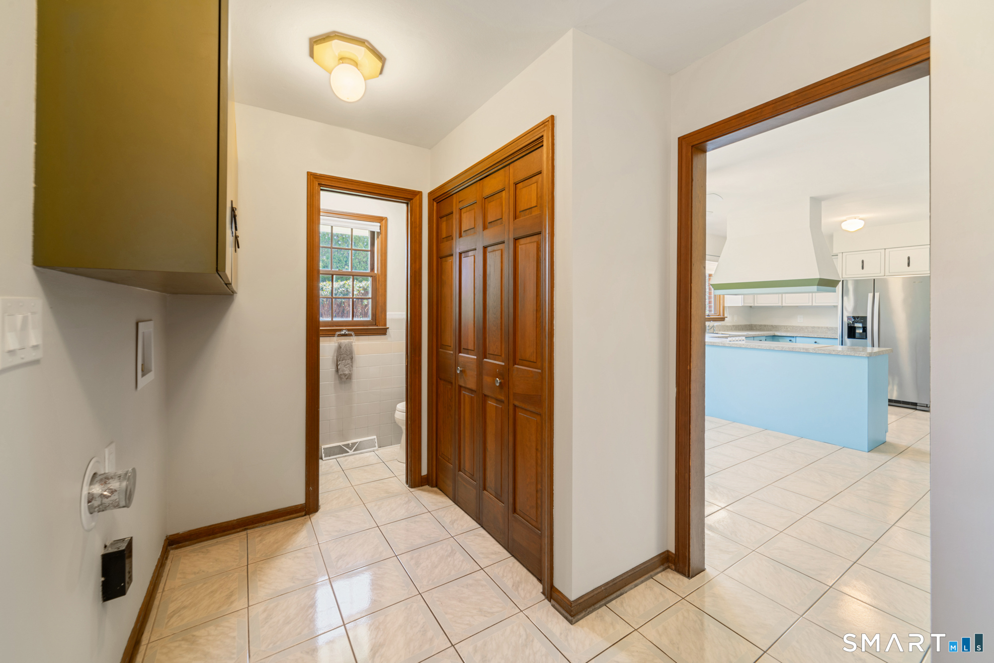 131 Sentinel Hill Road Derby, CT 06418 - Photo 9 of 40 a view of a hallway with wooden shelves