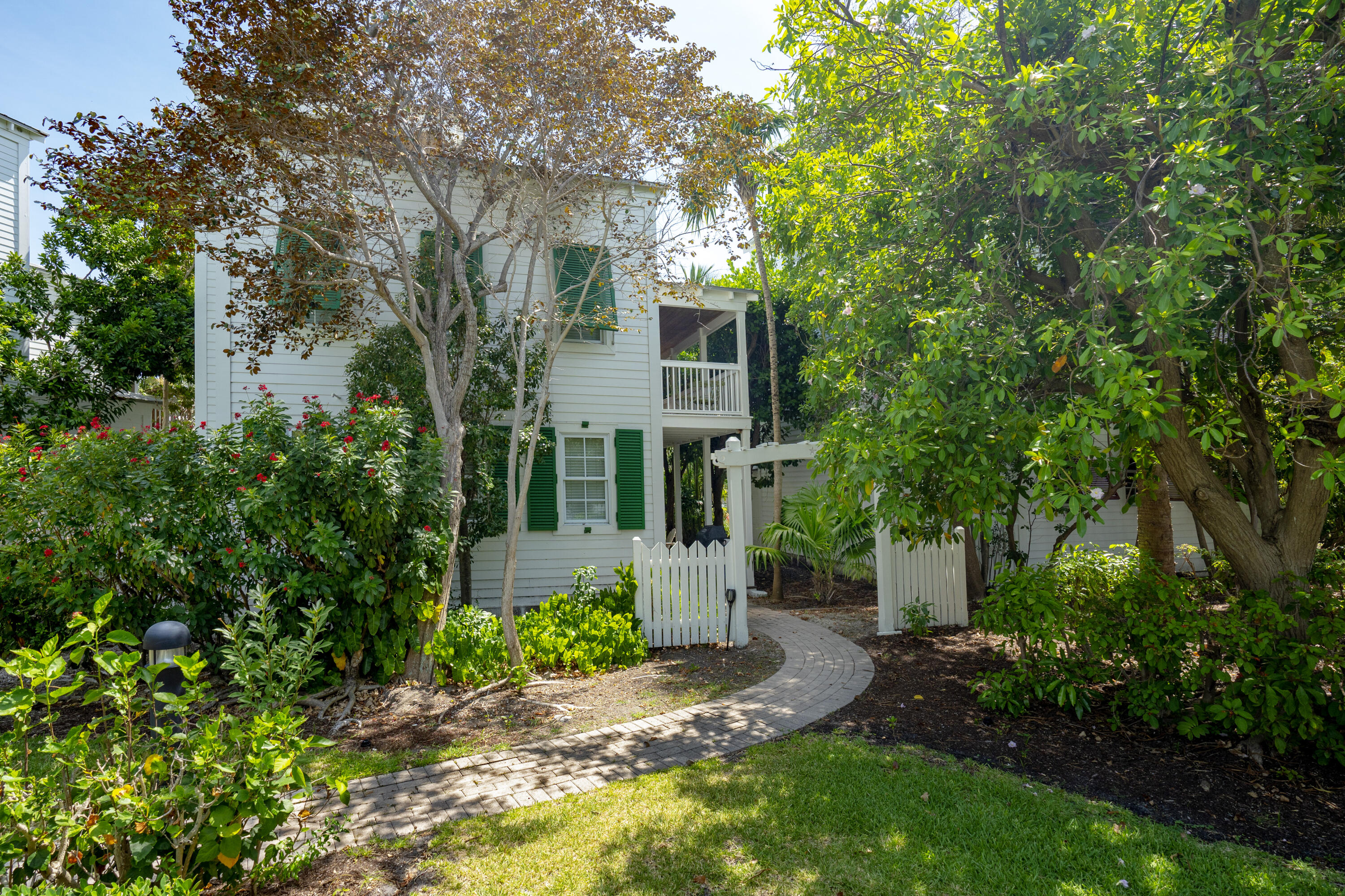 a view of a back yard