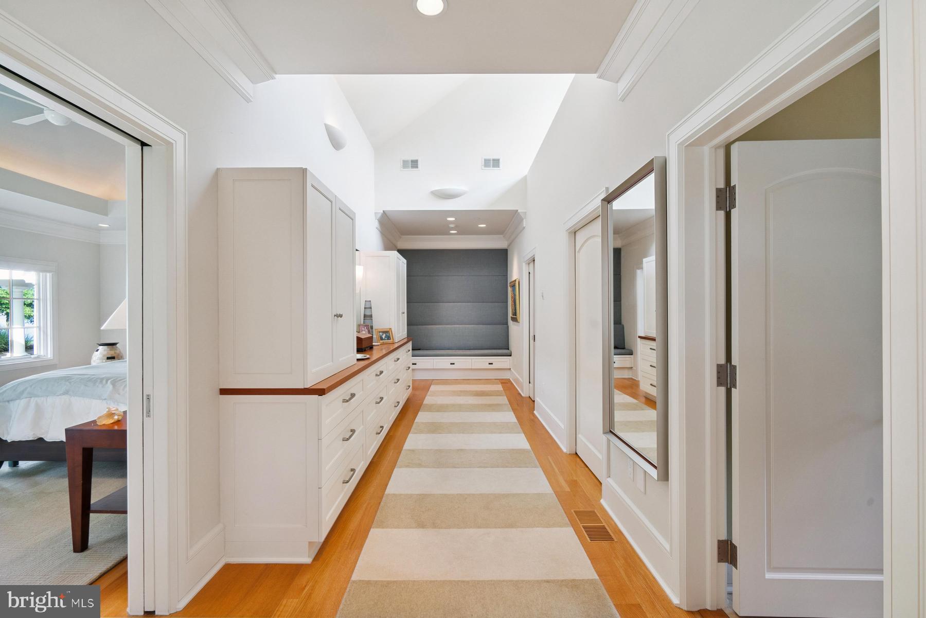 7090 Cooper Point Road Bozman, MD 21612 - Photo 38 of 86 Primary Suite Dressing Hall w/2 Walk-In Closets