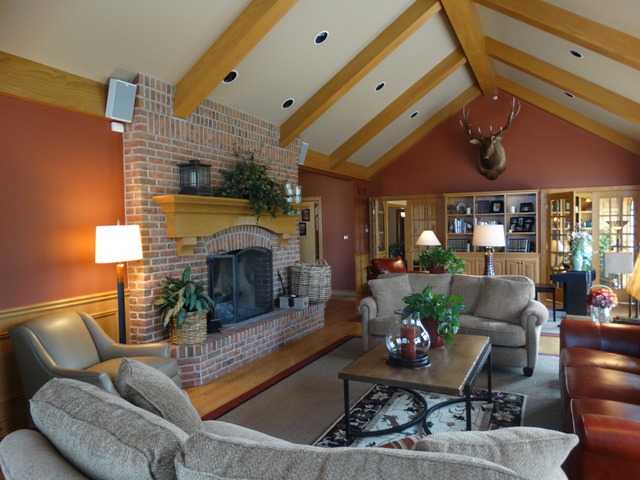3159 Cuba Road Long Grove, IL 60047 - Photo 6 of 16 a living room with furniture and a fireplace