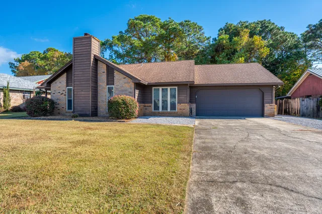 a house view with a outdoor space