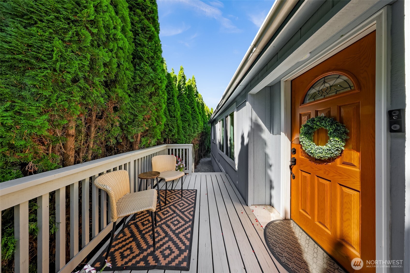 1014 West Smith Road, Unit 36 Bellingham, WA 98226 - Photo 30 of 32 a view of balcony with wooden floor