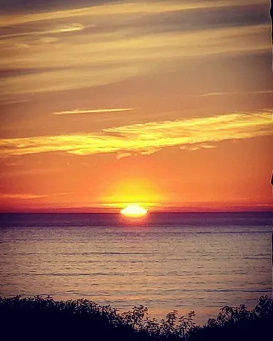 a view of a big building with a big yard