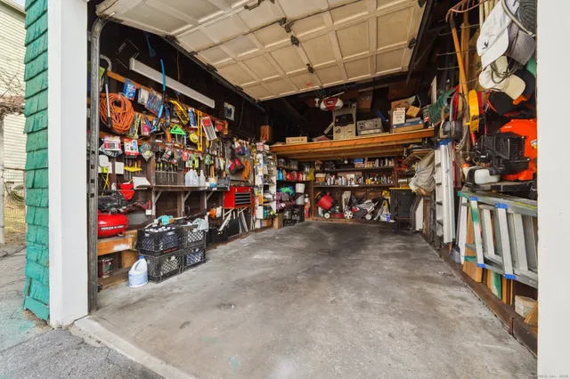 a front view of a house with stairs