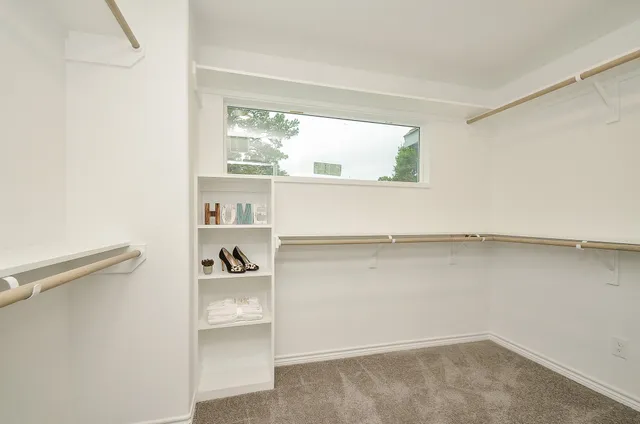 a small space with a window