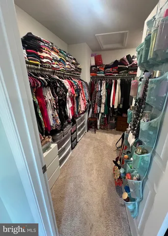 a view of car in garage