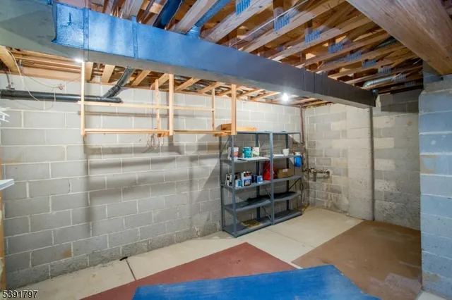 a storage room with washer and dryer