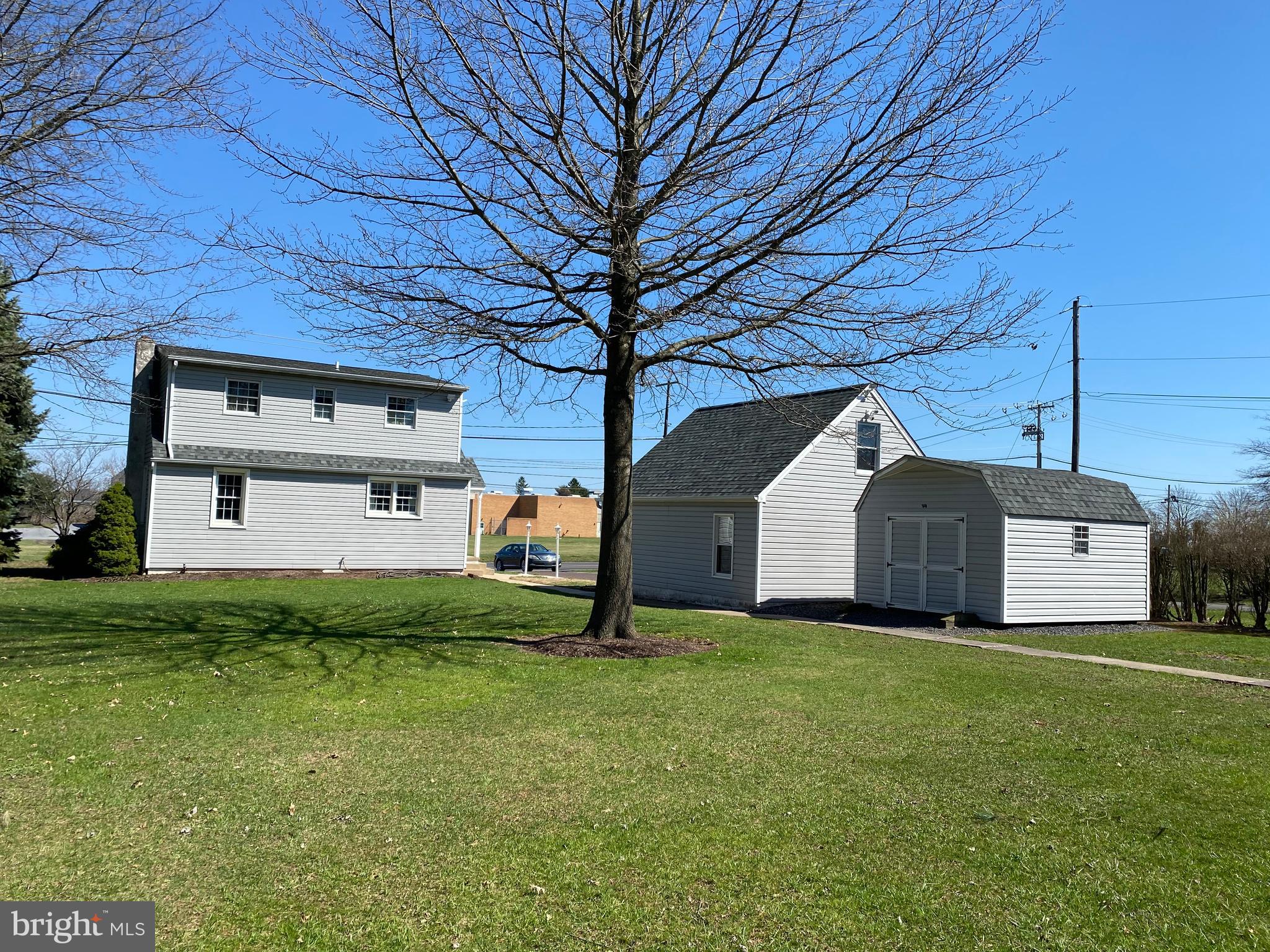 672 California Road Quakertown, PA 18951 - Photo 21 of 22 Backyard, Garage and Storage Shed