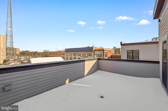 a view of balcony with city view