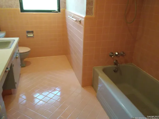 a bathroom with a sink and a toilet