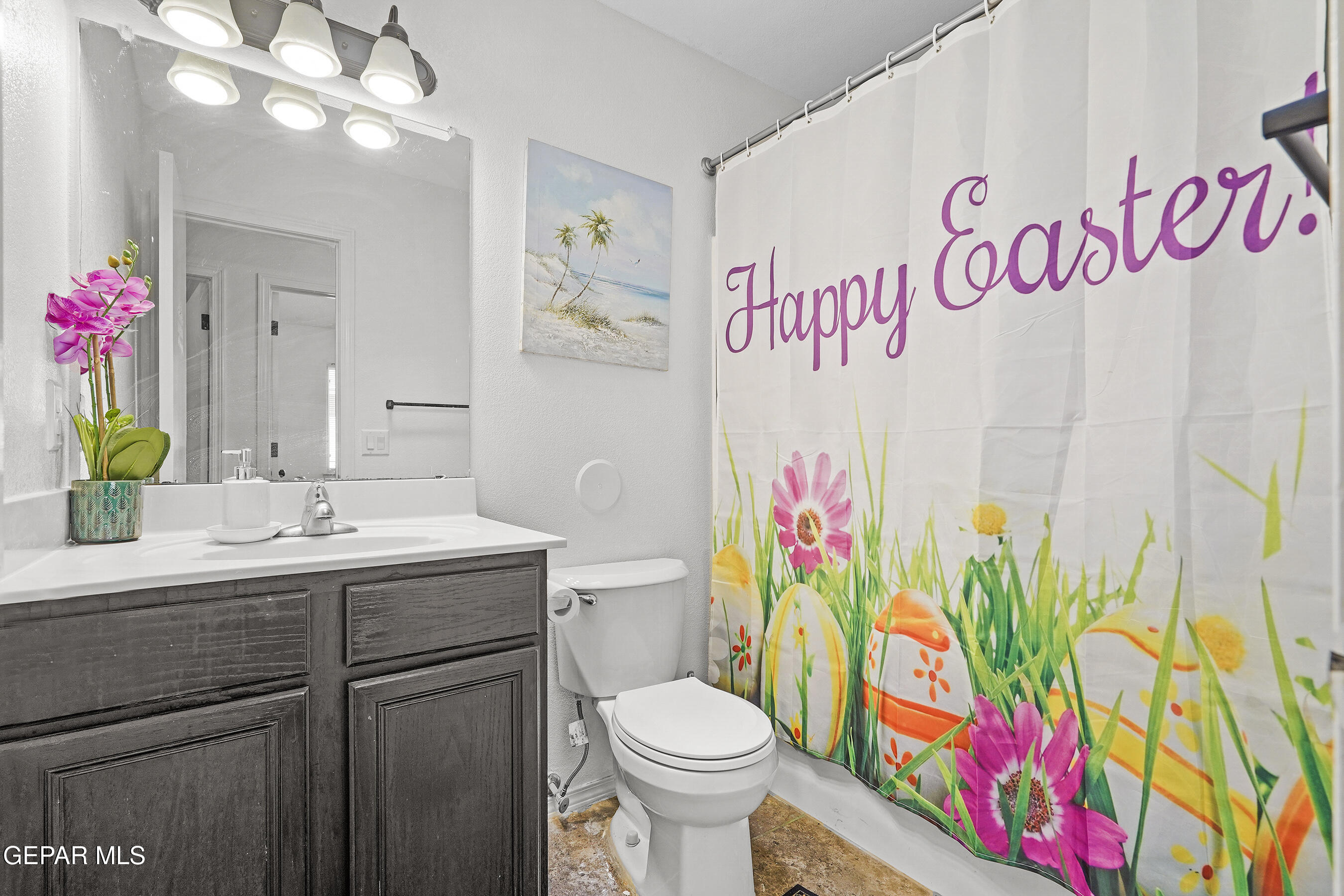 12733 Raul Mendiola Lane El Paso, TX 79938 - Photo 7 of 30 a bathroom with a sink mirror vanity and toilet