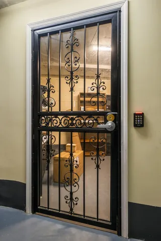 a view of front door