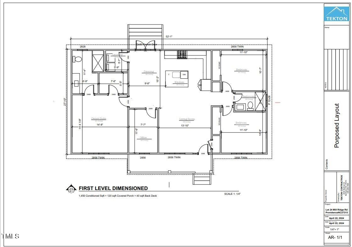 225 Mill Ridge Road Providence, NC 27315 - Photo 5 of 6 Proposed Layout