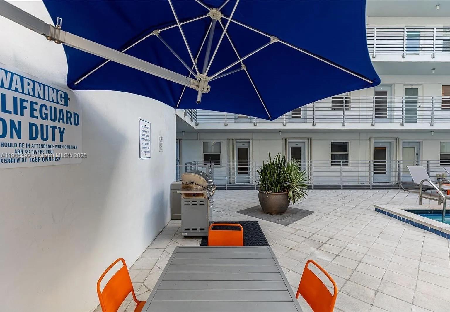 1545 Euclid Avenue, Unit 2D Miami Beach, FL 33139 - Photo 14 of 23 a backyard of a house with seating space