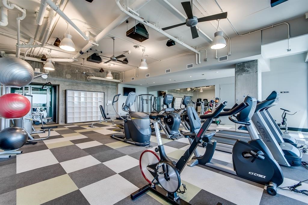 222 West Avenue, Unit 2403 Austin, TX 78701 - Photo 20 of 38 a view of a room with gym equipment