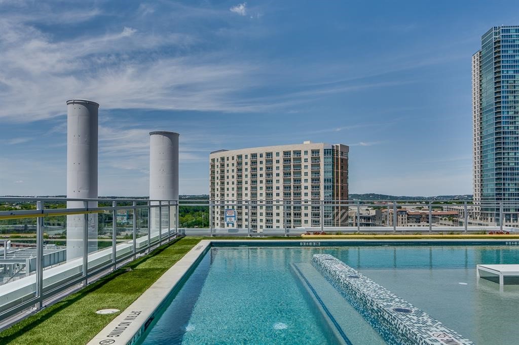 222 West Avenue, Unit 2403 Austin, TX 78701 - Photo 26 of 38 a view of swimming pool from a balcony