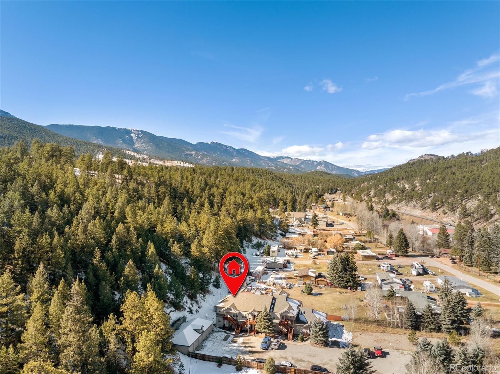 5720 County Road 64, Unit 101A Bailey, CO 80421 - Photo 32 of 46 a view of city and mountain