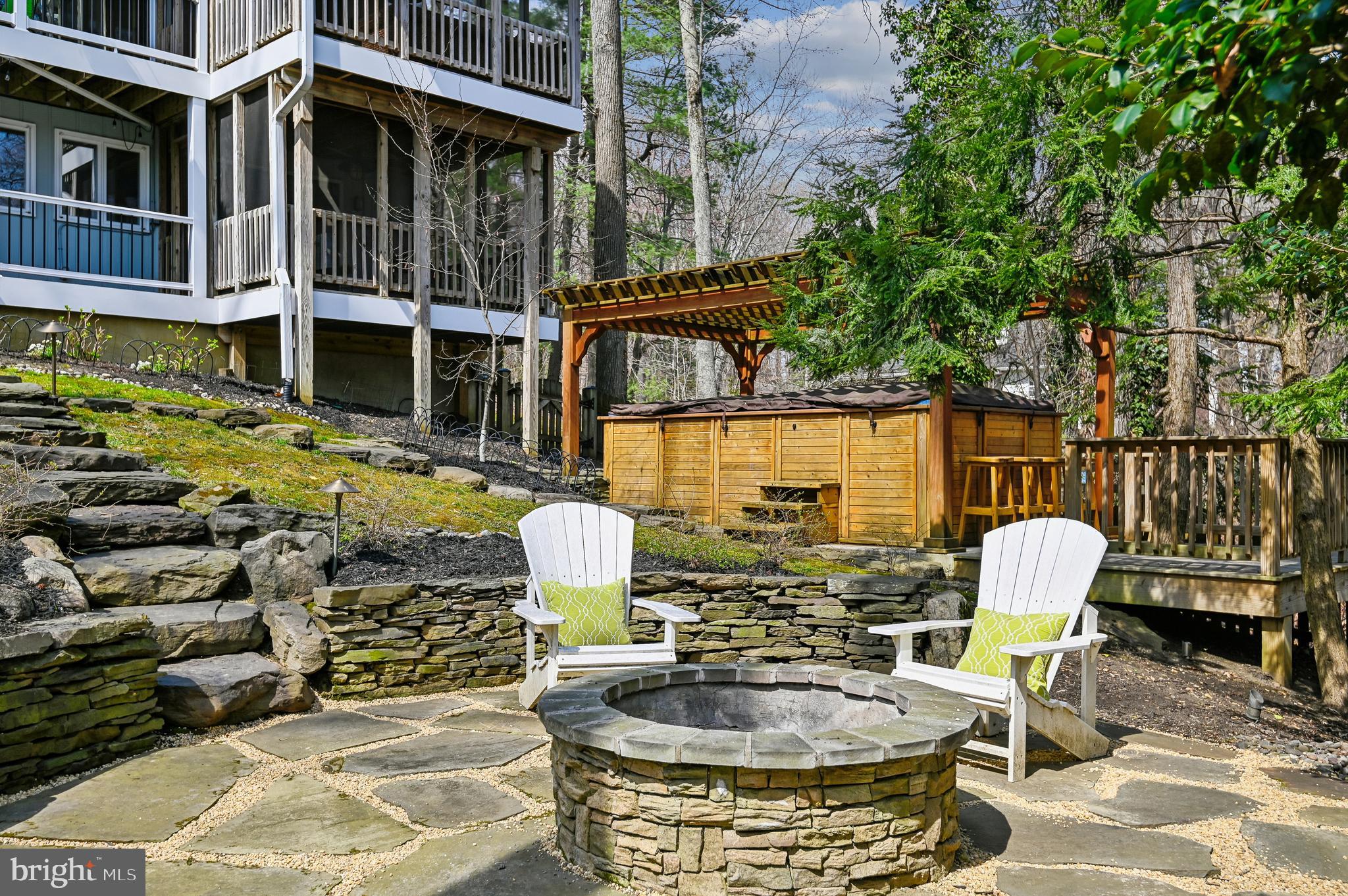 2654 Ogleton Road Annapolis, MD 21403 - Photo 5 of 47 Has a spa and firepit with waterviews!