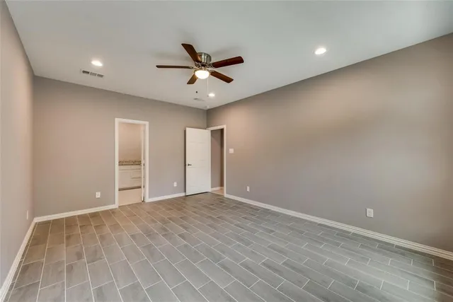 a view of an empty room