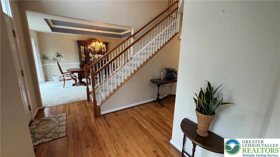 135 Clover Hollow Road Easton, PA 18045 - Photo 42 of 66 a view of entryway and hall with wooden floor