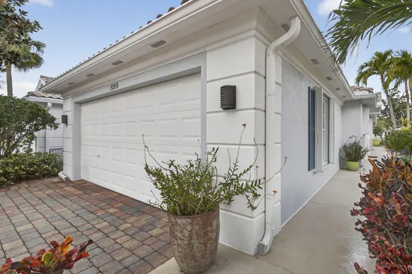 a view of a entryway door front of house