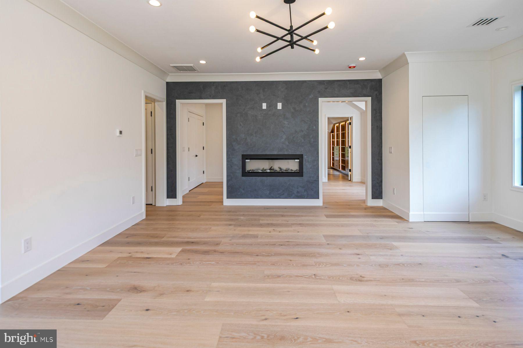 109 Poe Road Princeton, NJ 08540 - Photo 34 of 62 Primary Bedroom With Two Sided Electric Fireplace