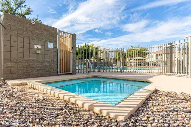 a view of swimming pool with outdoor space