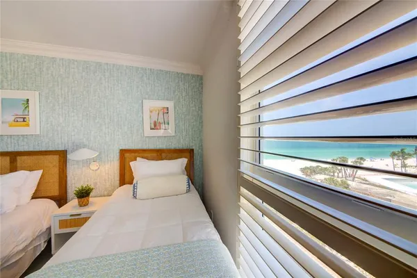 a view of an ocean beach