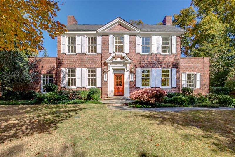 1924 Custom Designed Historically Important residence by Lewis Crook in prestigious Druid Hills on almost acre estate lot