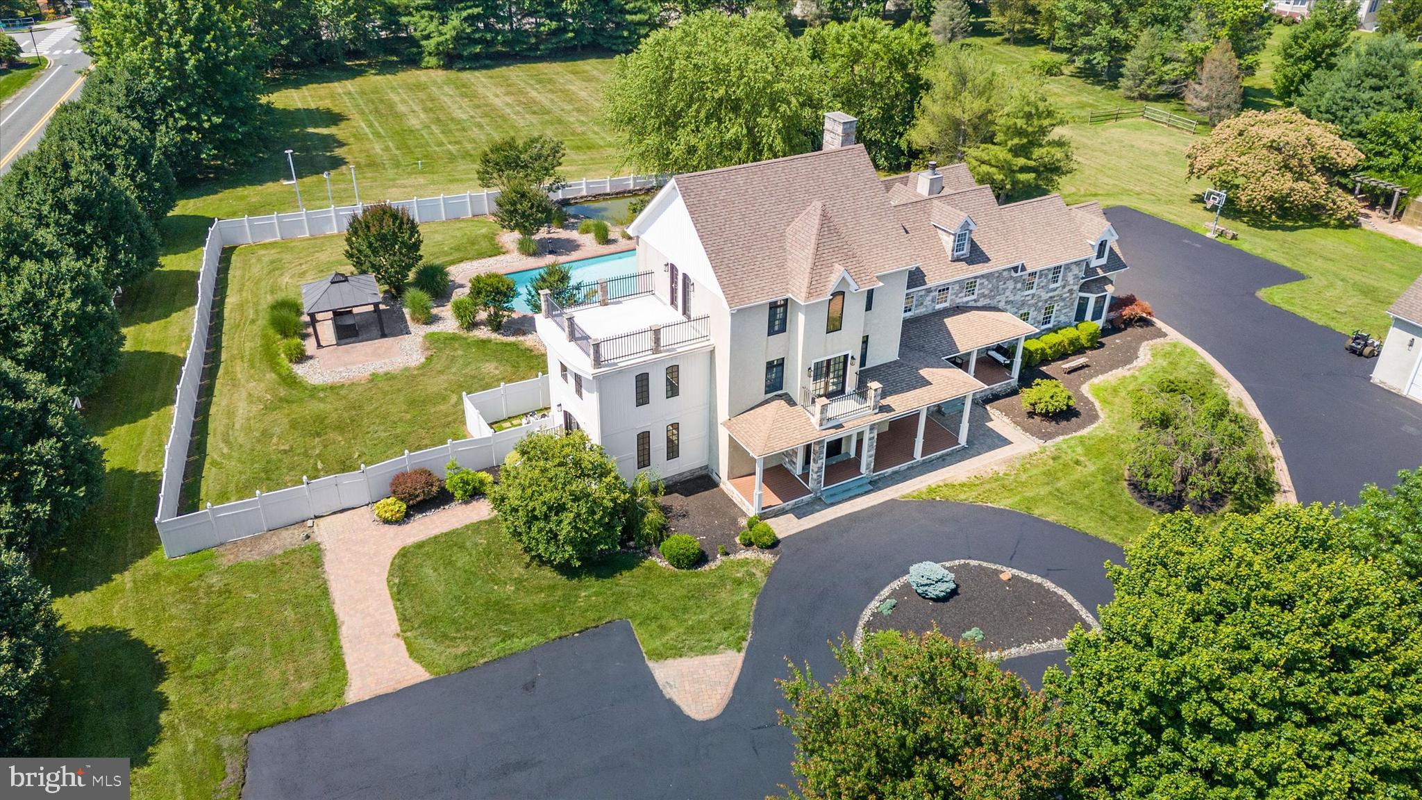 2159 McCoy Road Bear, DE 19701 - Photo 6 of 110 an aerial view of a house with yard swimming pool and outdoor seating