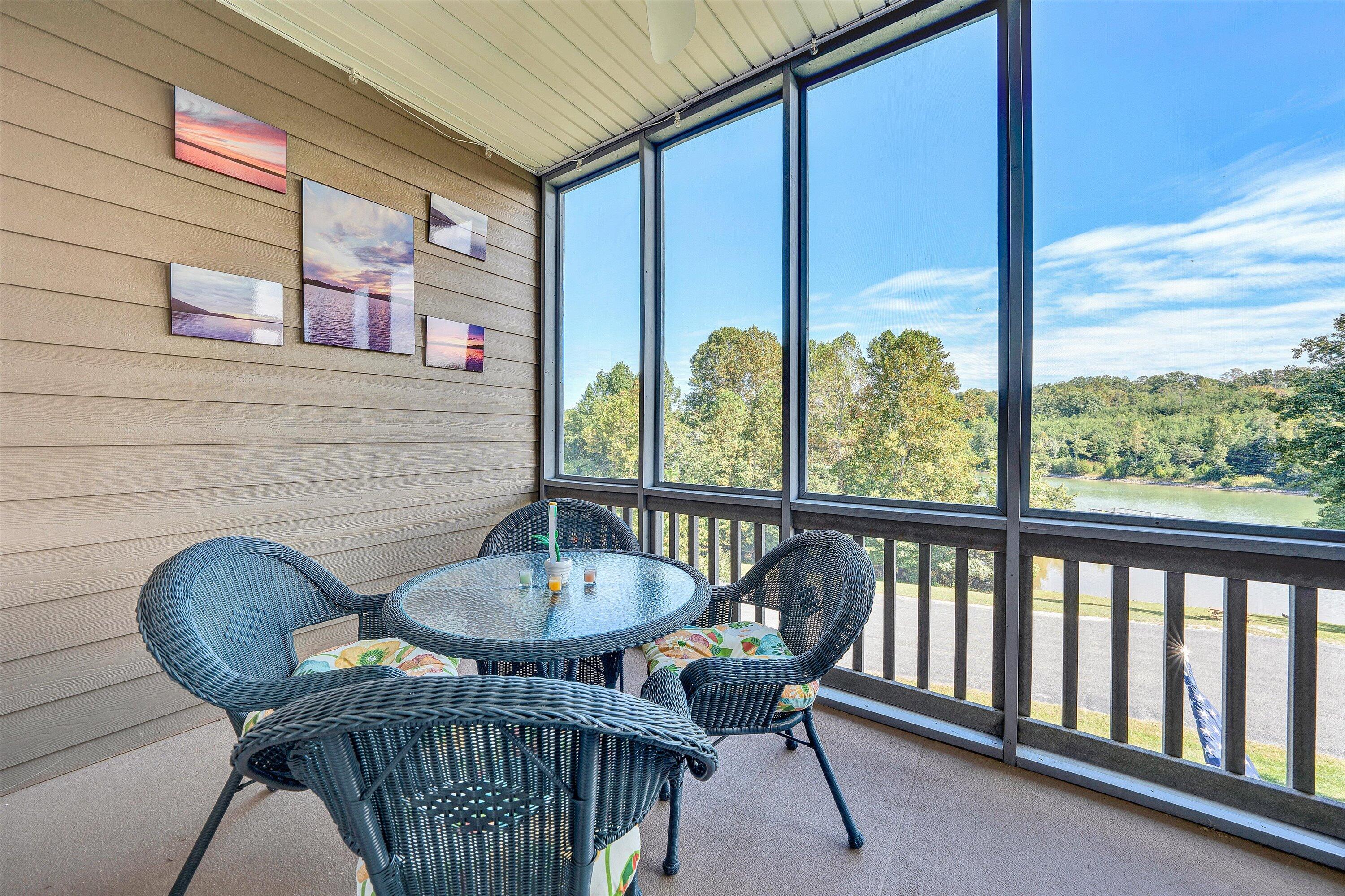 1175 Mariners Way, Unit 54 Huddleston, VA 24104 - Photo 9 of 37 a view of a dining room with furniture window and outside view