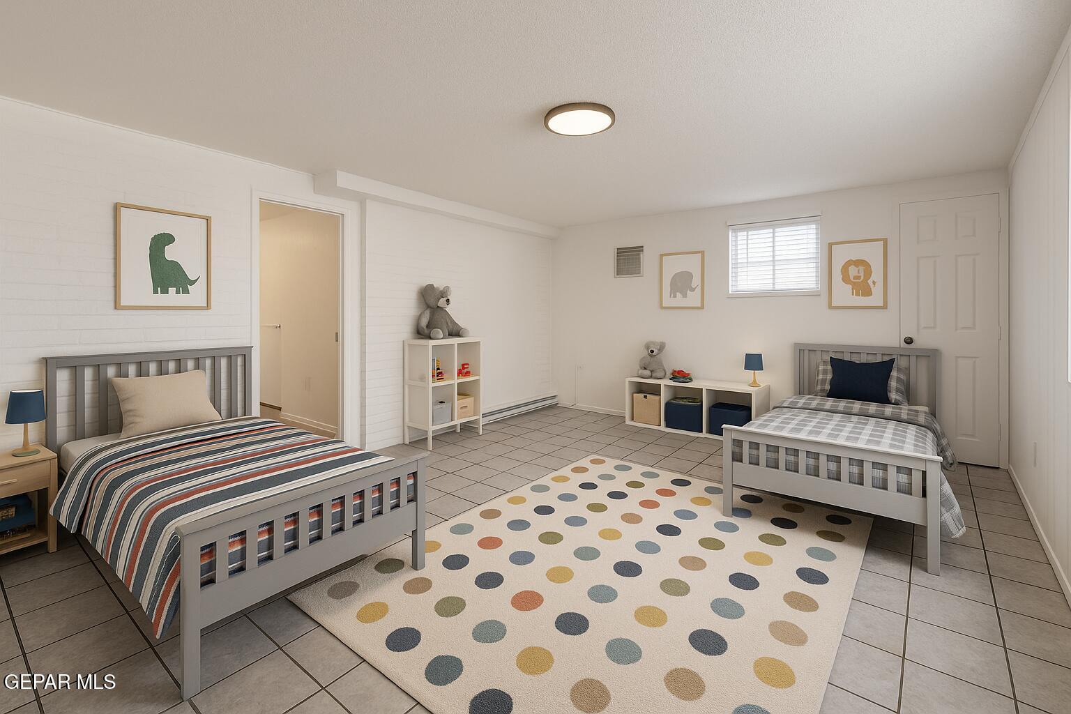 833 Destello Road El Paso, TX 79907 - Photo 30 of 55 a bedroom with double bed and a window