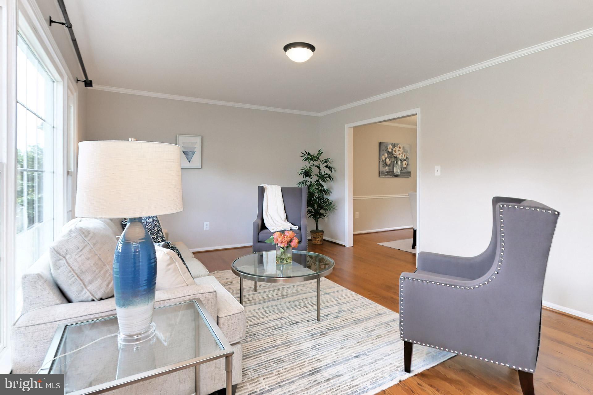 7004 Maple Tree Lane Springfield, VA 22152 - Photo 14 of 58 Living room looking towards dining room
